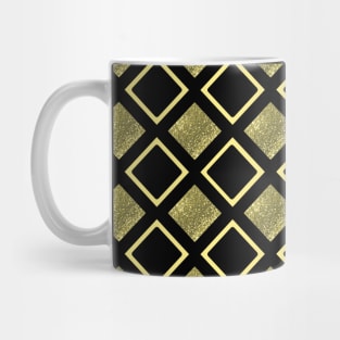 Black and Gold Diamonds Mug